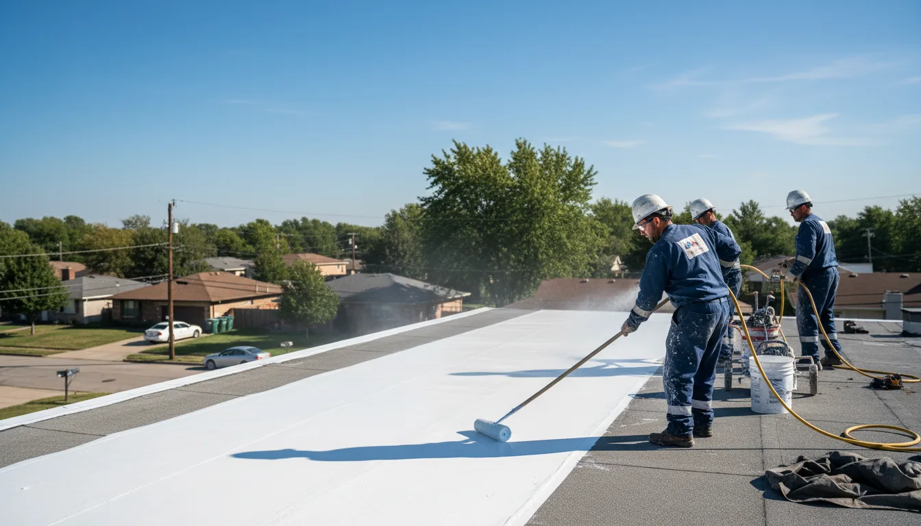Commercial roof coating in Cary, IL near me